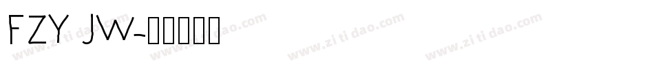 FZY JW字体转换